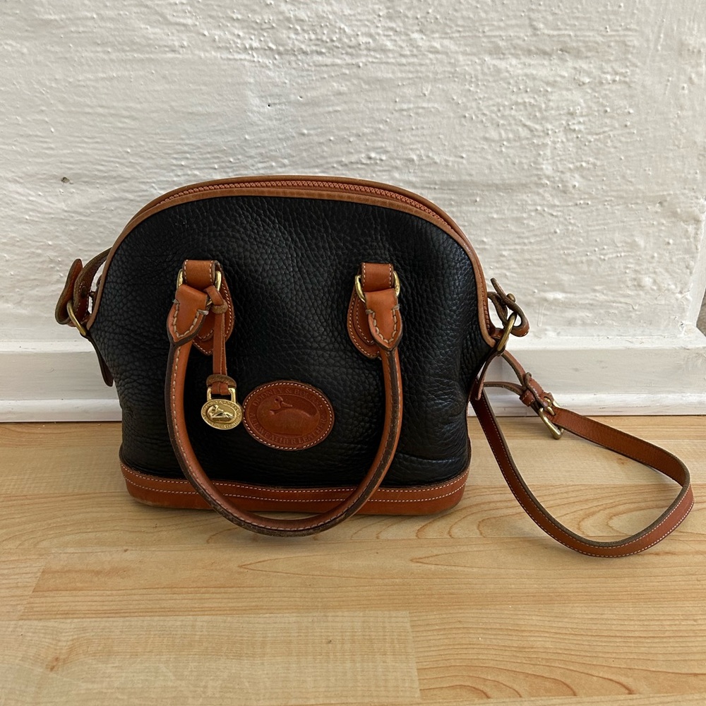 Vintage Dooney & Bourke Domed All Wear Leather Purse Norfolk Satchel Collection - Picture 13 of 13